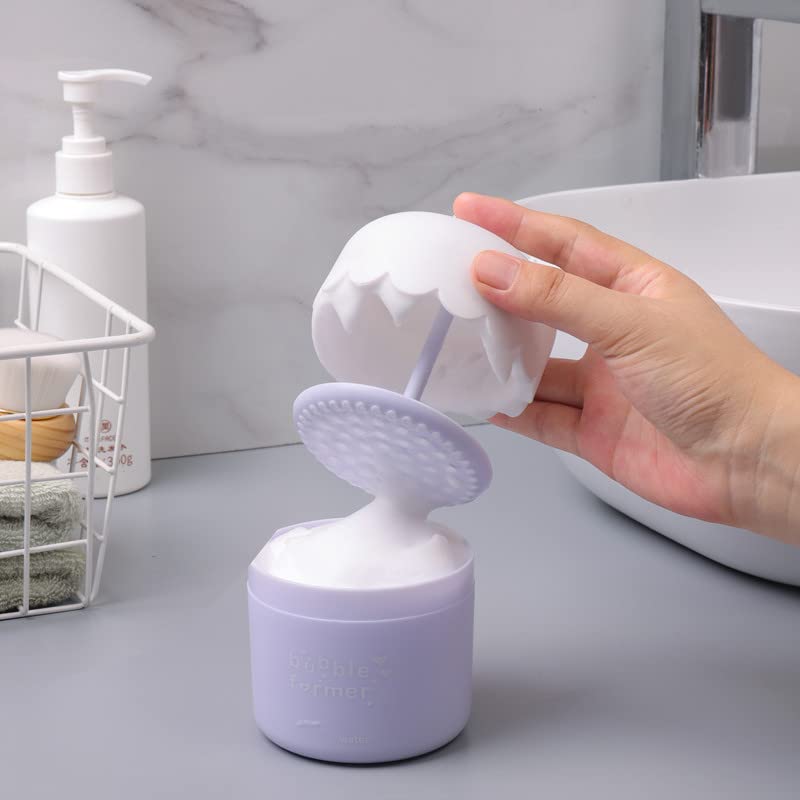 Maker for Face Wash Cleanser Foam Maker Facial Cleanser Foam Maker Cup Bubble Foamer Device Bubbler for Facial Cleanser Foam Cup Bubble Maker for Face Wash Cleanser Wash Bubble Cream Shampoo Foam Make