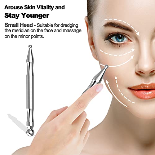 Melonsun Stainless Steel TMJ Massager Pen for Jaw Clenching Relief