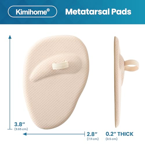 Kimihome 2-Pair Toe Straighteners for Crooked & Hammer Toes, Flexible Comfort, Beige