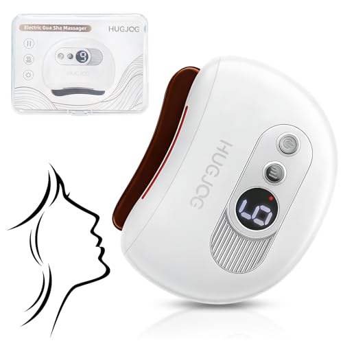 HUGJOG Electric Gua Sha Face Massager with 9 Heat & Vibration Levels