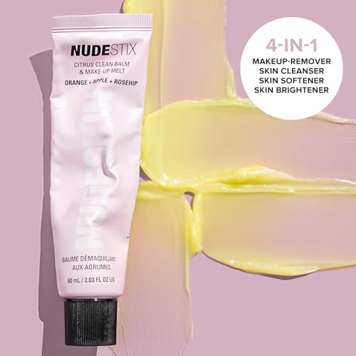 Nudestix Citrus Clean Balm & Make-Up Melt ? 4-in-1 Vegan Cleansing Balm for Makeup Removal, Deep Cleansing, Softening & Brightening