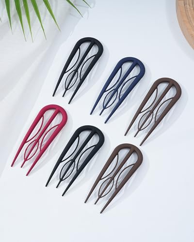 French Hair Pins U-Shaped for Updos - Secure Hold All Hair