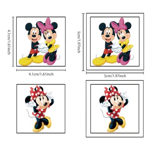 20 Sheets Mickey Minnie Temporary Tattoos for Kids