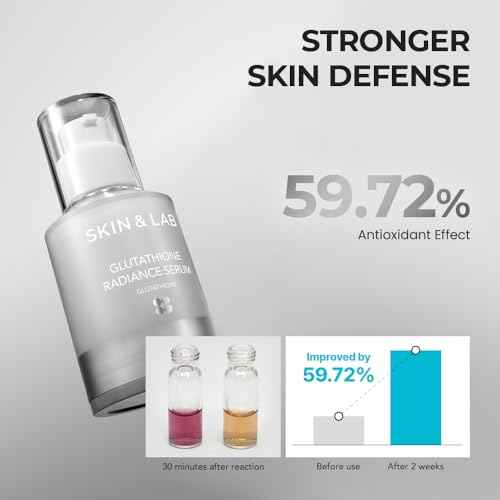 [SKIN&LAB] Gluthathione Radiance Serum with Niacinamide and Alpha-Bisabolol, Even Skin Tone, Brighten Dark Spot and Hyperpigmentation?, Korean Skincare for Uneven Tone, 1.01 Fl. Oz