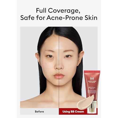 MISSHA M Perfect Cover BB Cream No.23 Natural Beige -Light/Medium with Cool/Neutral Undertone SPF 42 PA +++ 1.69 Fl Oz - Tinted Moisturizer for face with SPF