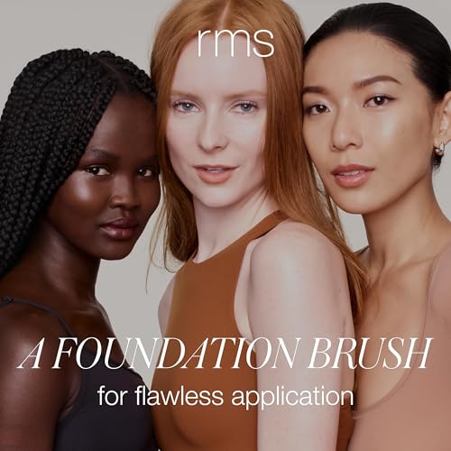 RMS Beauty Skin2Skin Vegan Makeup Brush ? Soft, Durable Cruelty-Free Brush for Flawless Foundation, Concealer, Eyeshadow, Blush & Brow Application