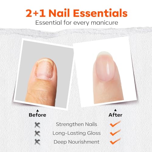 Modelones 3-in-One Nail Polish - Base & Top Coat, 15ml
