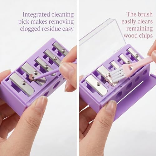 Yivioep Makeup Pencil Sharpener Kit for Slim to Jumbo Eyeliners & Lip Liners