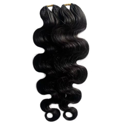 Body Wave Crochet Hair Extensions 18 Inch 120g Human Hair