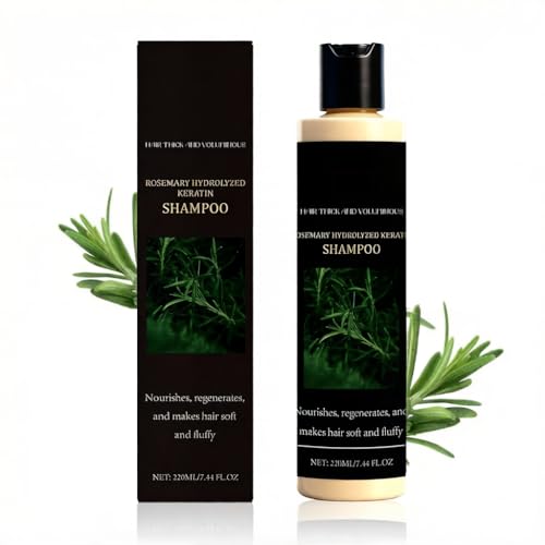 Organic Rosemary Hair Growth Shampoo with Keratin for Thinning Hair