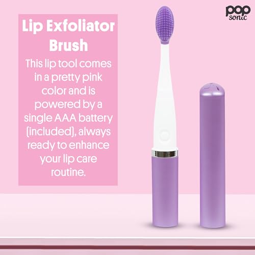 Pop Sonic Lip Exfoliator Brush - Electric Sonic Vibration for Chapped Lips