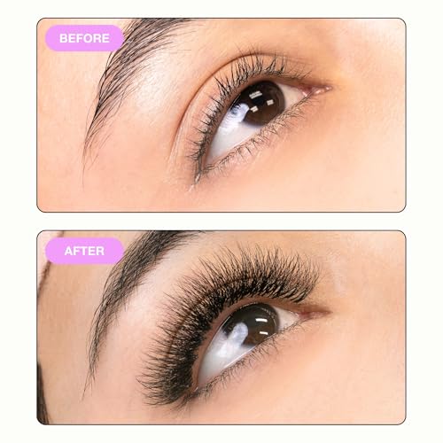 Curacoro Camellia Promade Fans - Handmade Volume Promade Eyelashes Fans 5D to 10D, C CC D Curl, Thickness 0.03~0.07mm, 7-14mm Mix Lengths, Professional Long-Lasting Promade Lash Fans