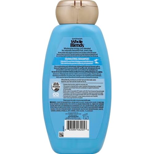 Garnier Whole Blends Shampoo with Coconut Water & Vanilla Milk Extracts, 12.5 fl. oz.