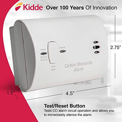 Kidde Portable Carbon Monoxide Detector with 85 dB Alarm