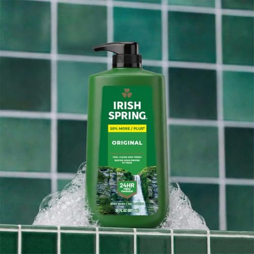 Irish Spring Men's Body Wash, 24HR Fresh, 30 fl oz