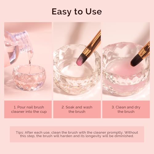 MelodySusie Nail Brush Cleaner – Gel & Acrylic 80ml