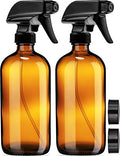 Sally's Organics 16oz Amber Glass Spray Bottles - 2 Pack