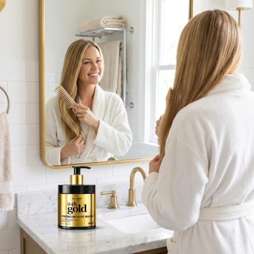 Hair Chemist 24K Gold Hair Mask for Shine & Frizz Control - 15 oz