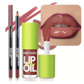 Beauty Glazed Lip Gloss & Lip Liner Set - Berry Brown Ombre