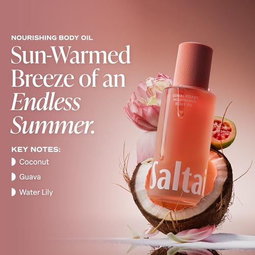 Saltair Nourishing Body Oil - Lightweight Glow, Coral Coast 4 oz
