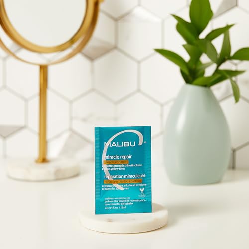 Malibu C Miracle Repair Blonde Hair Reconstructor - 1 Packet Nourishing Damage Treatment