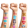 96 PCS Nurse Temporary Tattoos for Kids Party Favors