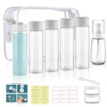 Wowang B-Clear Travel Bottles Set 9 pcs 3.4oz TSA Approved Wide Mouth