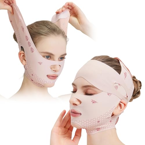 V-Shaped Face Lift Strap - Forehead & Chin Support