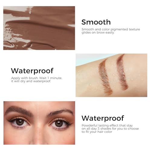 SACE LADY 3D Eyebrow Gel - 24 Hour Waterproof Brow Cream