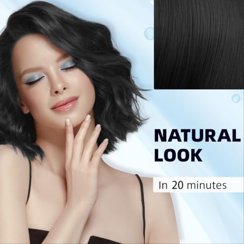 Ivnil Black Hair Dye Shampoo for Gray Coverage