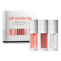 3-Color Plumping Lip Oil Gloss Set – Hydrating & Nourishing