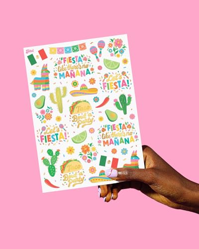 xo, Fetti Fiesta Metallic Tattoos - 52 Styles Cinco De Mayo