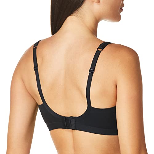 Warner's womens Easy Does It Underarm Smoothing With Seamless Stretch Wireless Lightly Lined Comfort Rm3911a Bra, Rich Black, X-Small US