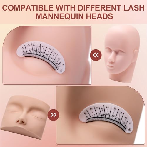 Lash Extension Practice Kit - 80 Pairs with Silicone Eye Pads