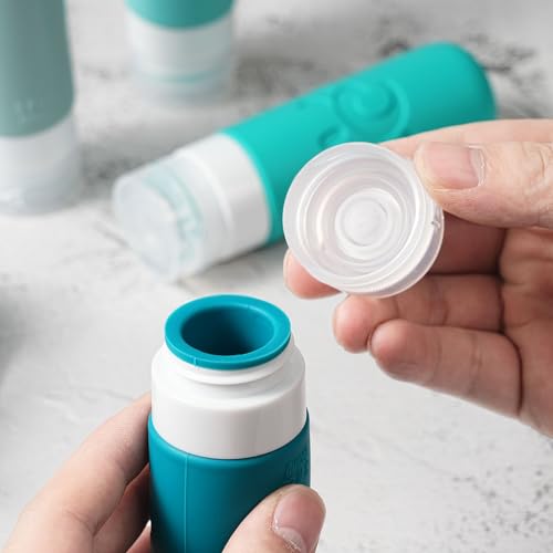 Zafit Multicolored TSA Approved Travel Bottles Set 3oz Leakproof Refillable Toiletry Containers