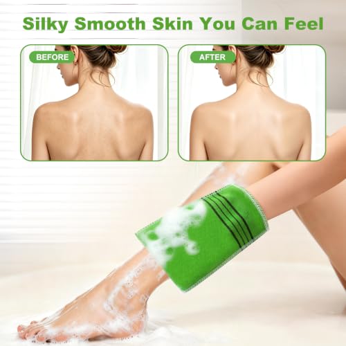 20 Pack Korean Exfoliating Body Scrub Mitts
