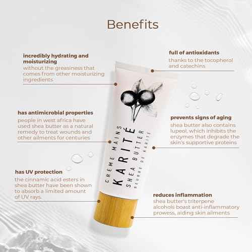 Karit? Cr?me Mains Nourishing Hand Cream for Dry Hands | Shea Butter, Organic Jojoba & Rosehip Oil Blend | Dermatologist-Formulated and Approved | Cruelty-Free, Hypoallergenic Vegan Hand Cream