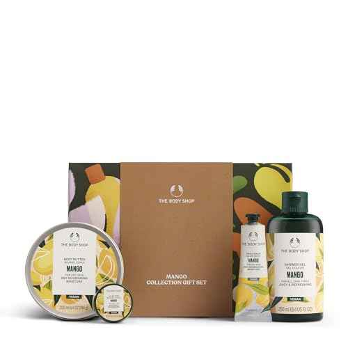 The Body Shop Mango Collection Gift Set - 4 Piece Set, Shower Gel, Body Butter, Lip Butter, Hand Balm, Vegan
