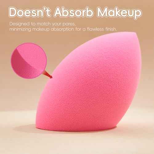 GWT Makeup Sponge Set, 6 Pcs Latex-Free Beauty Blender Sponges for Foundation, Liquid & Cream, Ultra-Soft Wonder Sponges, Multi-Angle Blending, Ideal Stocking Stuffers for Women
