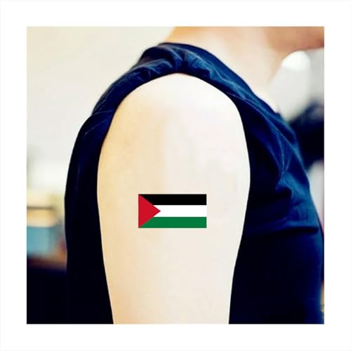 30 Temporary Palestine Flag Tattoos Fans Face Tattoo Stickers for Adults Kids Group Activity Props