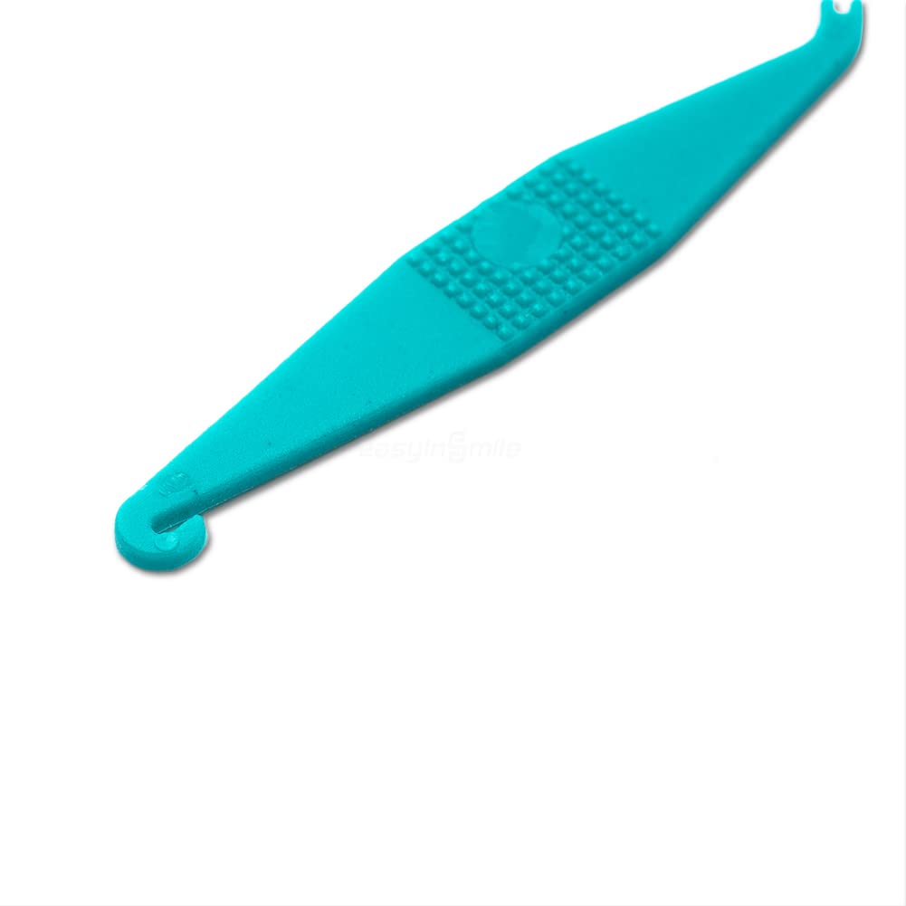 SNAWOP Dental Elastic Placers Orthodontic Braces Rubber Bands Plastic Hooks (Multi Color 10PCS)