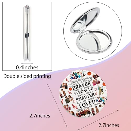 Musical Theatre Compact Mirror | Portable Makeup Mirror with Magnification