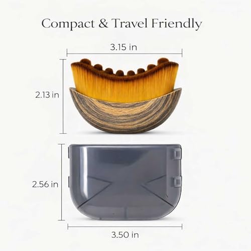 VELUNEA Lymphatic Contour Face Brush - Facial Massage Tool for Depuffing