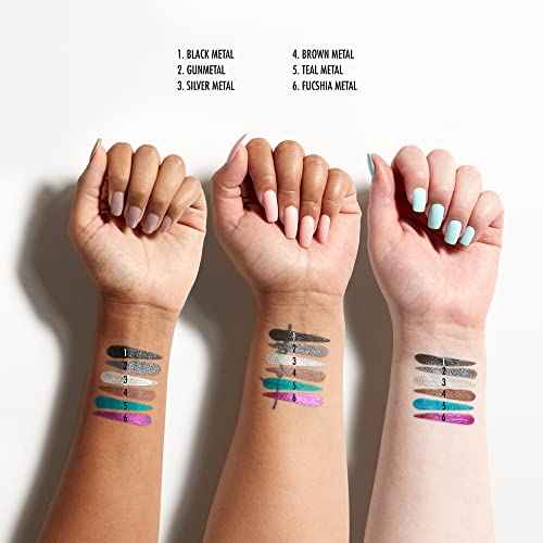 NYX Professional Makeup Epic Wear Metallic Liquid Liner, Long-Lasting Waterproof Eyeliner - Black Metal