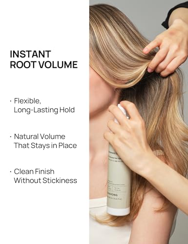 CHAHONG Fix Volume Hair Spray for Fine Hair, Root Lift & Curl Hold, 4.05 oz