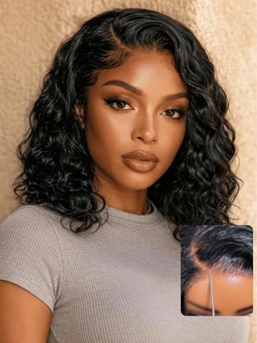 UNICE Water Wave Bob Wig 10" Human Hair Glueless