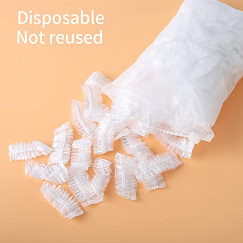 200-Pack Disposable Waterproof Ear Covers for Shower & Hair Care