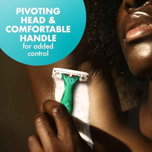 BIC Soleil 3 Simply Women's Disposable 3 Blade Razors, Moisture Strip and Floral Handles, 5-Pack