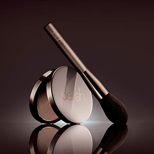 delilah - Sunset - Matte Bronzer Compact - Medium Dark - Easily Blendable - Silky texture, Lightweight, Long-lasting, Natural hydration - Sun Kissed glow - Paraben Free - Cruelty-Free - 0.39 Oz