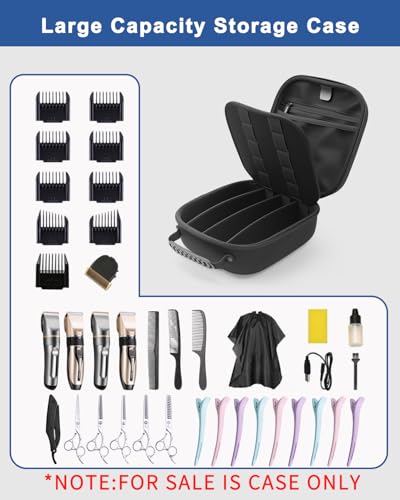 Krypthos Hard Travel Case for Hair Clippers & Barber Tools